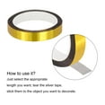 thumbnail image 4 of Unique Bargains Gold Tone Metalized Tape 0.6 Inch x 55 Yards Decor Tape for DIY, 4 of 6
