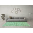 thumbnail image 3 of Ahgly Company Indoor Rectangle Solid Light Blue Modern Area Rugs, 2' x 4', 3 of 4