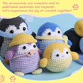 thumbnail image 6 of DIYCT Crochet Kit for Beginners - Beginner Crochet Kit for Adults Kids Gift - Complete Crochet Kits with Step by Step Video Tutorials, Easy Learn to Crochet Stuffed Animals Knitting Kit(Penguin), 6 of 7