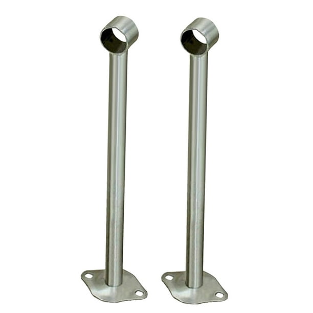 2x Soporte de palanca de tubo de armario de acero Enchufe de soporte de 350mm Sunnimix Soporte de tubería de armario