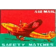 thumbnail image 3 of Unknown 24x17 Black Modern Framed Museum Art Print Titled - Air Mail Safety Matches, 3 of 5