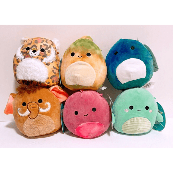 Squishmallows 2023 Prehistoric Animals Dinosaur 5" Mini Plush Dolls (Set of 6)