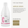 thumbnail image 4 of SALERM - Dyed, Bleached, or Gray Hair Shampoo - Shampoo Color Longer Hair Lab - 600 ml, 4 of 7