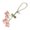 Pink, variant on Pears Chain and Flower Keychain Knitted Flowers Bag Pendant Colorful Keyring for Women Handmade Key Chain Ornament