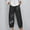 10-Black, variant on SELONE Wide Leg Linen Pants for Women Plus Size High Waist High Rise Elastic Waist Casual Slim Fit Linen Long Pant Slim High Solid Color Sports Cotton And Pants for Everyday Wear Running Yellow XXL