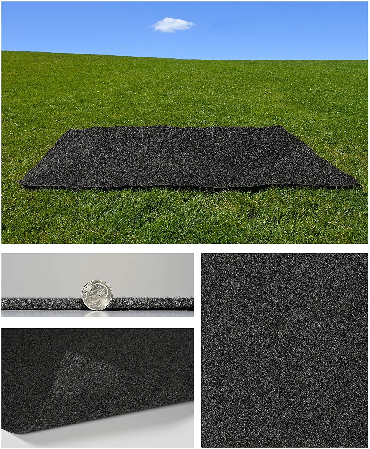 2'x3' Soft Durable Lightweight and Flexible Outdoor Area Rugs Perfect