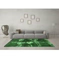 thumbnail image 3 of Ahgly Company Indoor Rectangle Persian Emerald Green Bohemian Area Rugs, 2' x 4', 3 of 4