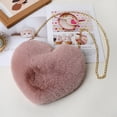 thumbnail image 5 of Crossbody Bag Solid Color All-Matched Heart Shape Zippered Closure Handbag for Women-16, 5 of 8