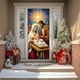 thumbnail image 4 of xihome Cubrepuertas navideño grande de polister, 90 x 200 cm, con diseño de Pap Noel., 4 of 6