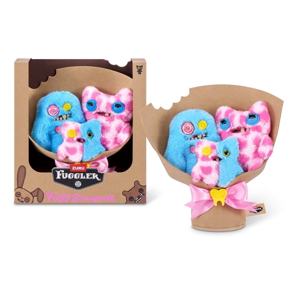 Fuggler Bouquets 2 x 9 Inch, 1 x 3.5 Inch Fugglers (Sasquoosh, Stinkface, Squooshface) by ZURU