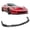 Carbon Fiber Print, variant on Ikon Motorsports Front Bumper Lip, Compatible with 2006-2013 Chevrolet Corvette 427/Grand Sport/Z06/ZR1, ZR1 Style Gloss Black ABS Plastic Air Dam Chin Spoiler Protector Splitter 3PC
