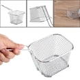 thumbnail image 4 of 8 Unids Cestas Mini Cuadrado de Acero Inoxidable de Fritada Servir Presentación de Alimentos Colador de Papas Herramienta de Cocina Vajilla Servicio de Mesa Unbranded JYB01297, 4 of 7