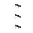 thumbnail image 2 of Ounissouiy 4 piezas RC Wheel Spacer 1:10 Kit Metal Simple reemplazo modificación accesorios Hub reemplazo para SCX10 negro Type1 NO1 Ounissouiy CBP197989, 2 of 6