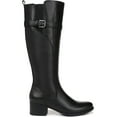 thumbnail image 2 of Naturalizer Women's Kenna Knee High Boot Black Leather Extra Wide Calf 7.5W, 2 of 5