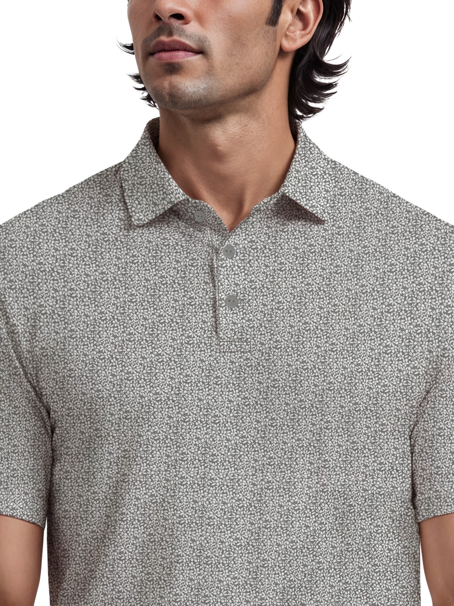 Ben Hogan Men's & Big Men's All Over Floral Printed Golf Polo, Sizes S-5XL
