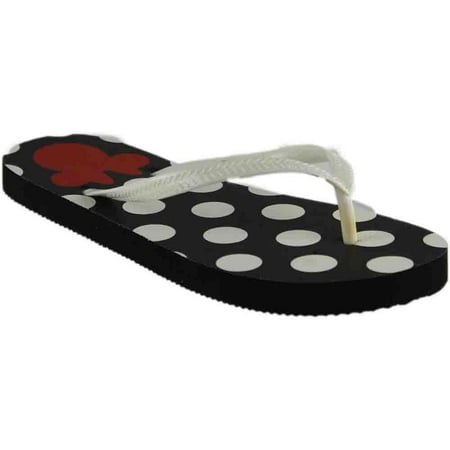 

Disney Womens Polka Dot Minnie Flats Casual
