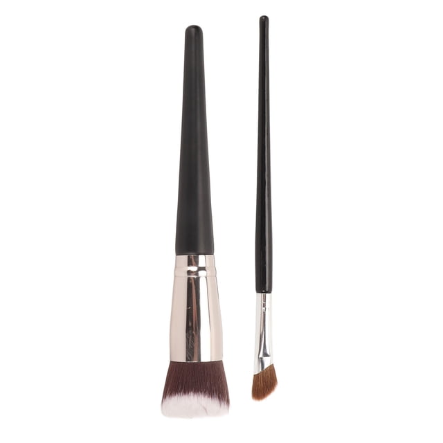 Juego De Brochas De Maquillaje Para La Nariz, Mango De Madera, Brocha Correctora De ángulo Profesional, 2 Uds., Inclinadas Para Cosméticos ANGGREK Otros