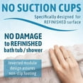 Shower Stall Mat Without Suction Cup for Refinished and Reglazed