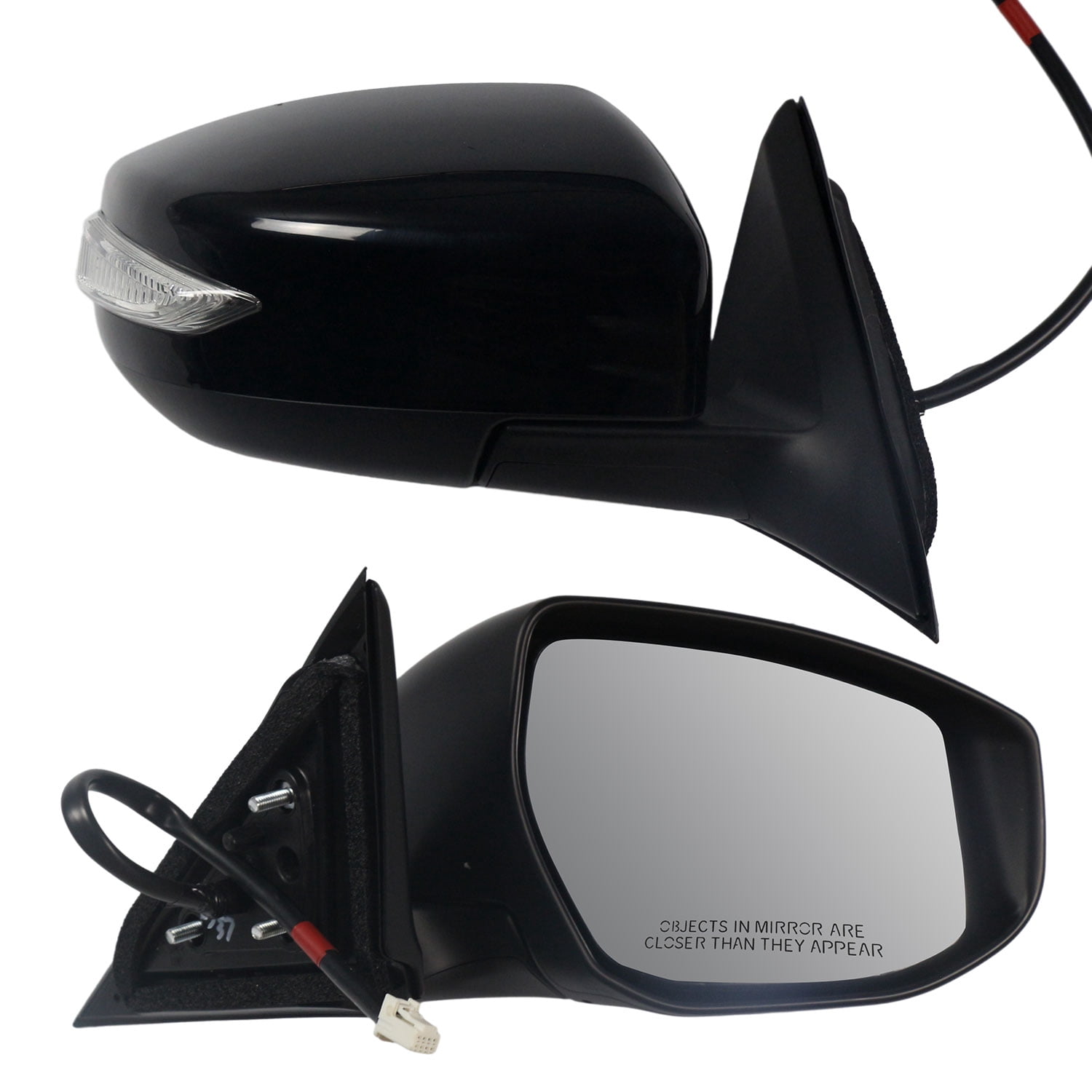 Right Passenger Side Mirror for 2013-2018 Nissan Altima Power Heated LED TURN INDICATOR Door Mirror for 2013 2014 2015 2016 2017 2018 Nissan Altima Accessory, Black