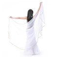 thumbnail image 1 of Bufanda de Cintura de Danza de Vientre Pañuelo de Cadera con Lentejuelas de Gasa Ligera Transpirable Accesorios para Baile Disfraces Blanco Macarena bufanda de la danza del vientre, 1 of 8