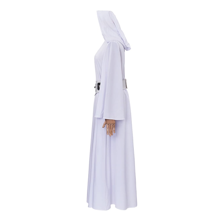 strapless open back dress Star Wars: The Princess and The Villain Leia Cosplay Costume Green Long Dress, M main image 1
