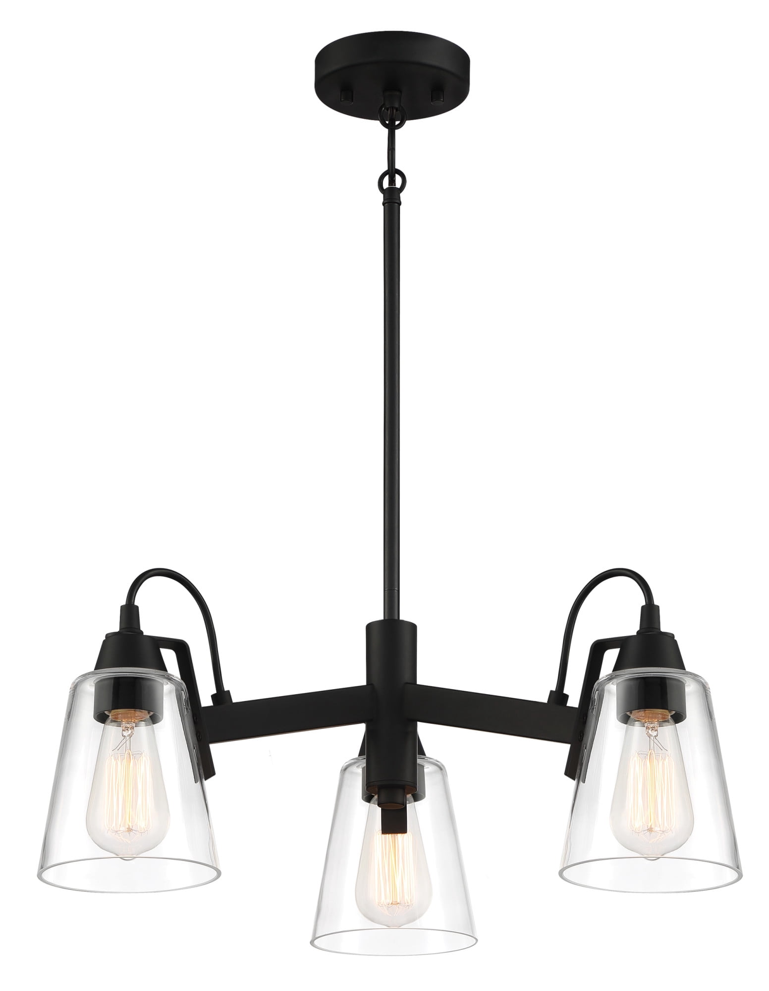3 Light Chandelier-Coal Finish    -Traditional Installation Minka Lavery 3993-66A