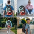 thumbnail image 2 of Jeiento 17 Inch Backpack And Lunch Box Set for Primary Elementary Kids Boys Fire Wolf Print Large Capacity 4-Piece School Bag Set (Backpack, Lunch Bag, Pencil Case, 2 Bookmarks), 2 of 7