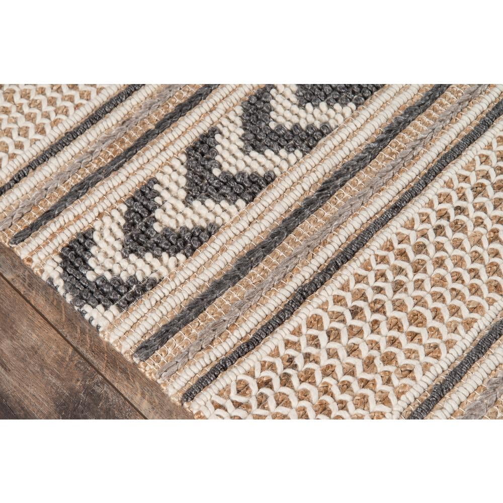Esme Wool and Jute Hand Woven Charcoal Area Rug 2' X 3'