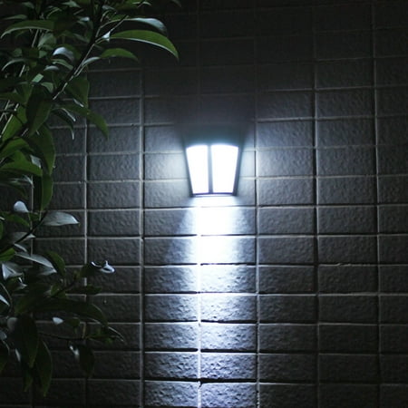Solar Power LED Lights Outdoor Waterproof Wall Yard Path Way Garden Patio Lamp- 2/1