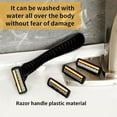 thumbnail image 5 of 3-layer Stainless Steel Blade Men Razor Washable For Travel For Home Shaver Manual Shave Razors For Daily Face Care, 5 of 9