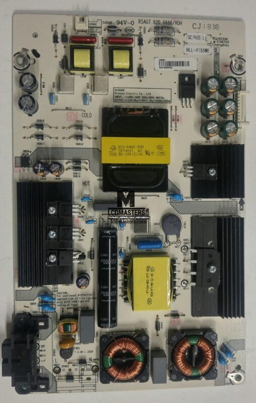 Sharp Power Supply Board For 208961 Salvaged From Broken LC50LBU591U