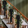 thumbnail image 6 of Wironlst 12Pcs Velvet Christmas Bows Large Vintage Velvet Bows for Christmas Tree, Garland Staircase Wreaths Holiday Xmas Decorations (Black), 6 of 11