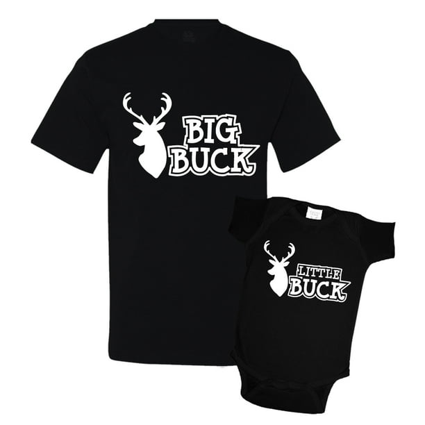 Minty Tees - Big Buck and Little Buck Matching Father Son Shirts - Walmart.com - Walmart.com