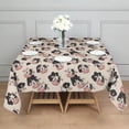 thumbnail image 3 of Beige Cow Head Pattern Square Tablecloth,Waterproof Square Table Cover,Wipeable Spillproof Washable Table Cover for Home Kitchen Party Decor 52"x52"(132x132cm), 3 of 6