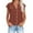 a_Brown, variant on Aueoeo Womens Tops Sexy Tops for Women Women's Summer Button Up Linen Shirts 2025 Casual Blouse Fashion Ruffle Sleeve Button Shirt Hawaiian Shirts for Women On