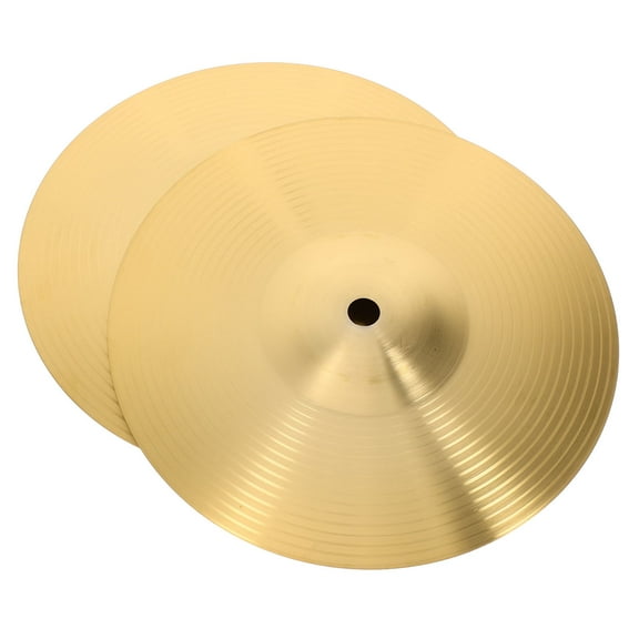 GAXIRE Set of 2 Brass Cymbals for Drums, Professional Jazz Drum Crash Cymbals 19.5x19.5x0.2 Inches