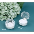 thumbnail image 5 of Caja de almacenamiento de joyería, organizador de exhibición de pendientes de anillo transparente acrílico, estuche de regalo (blanco) para artículos pequeños, 20 Uds., 5 of 5