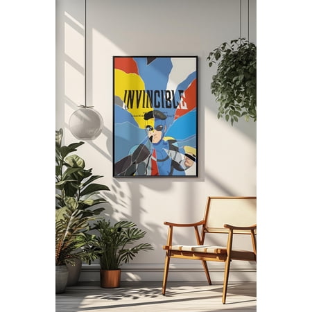 Storstar Invincible Poster | Superhero Wall Art | Omni Man Inspired Print | Comic Style Decor | Brutalist Aesthetic TV Series Comic Cover Poster, Unframed Paper Poster 8x12in