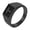 Black, variant on Men Women's Cross Ring Band Stainless Steel Personalized Jewelry Black Size 10
