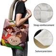 thumbnail image 3 of Baldi's BasicsBolso de tela con estampado de lienzo para mujer, bolsa de compras reutilizable y estética, con cremallera interior, regalo para mujer,40*40cm., 3 of 6