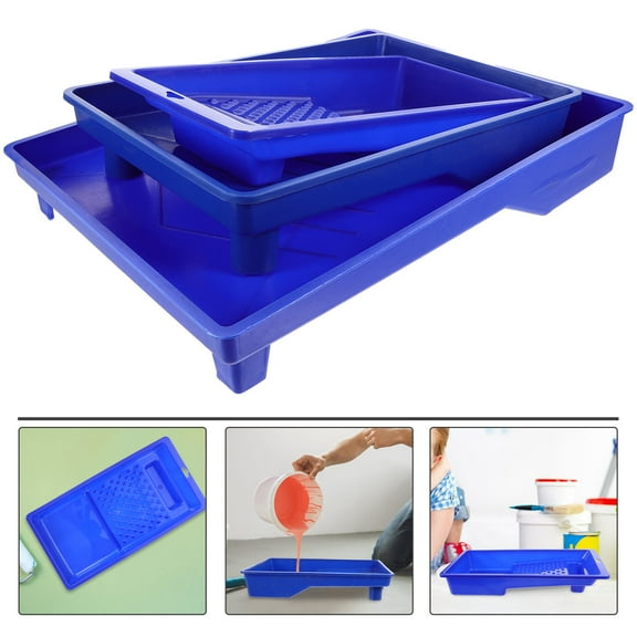 3 Pcs Painting Supplies for Home Tray Large Capacity Accessory
