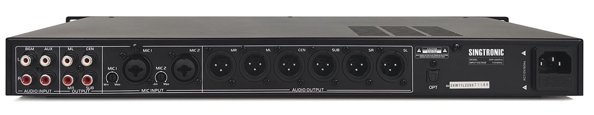 Singtronic DSP-2000Pro Professional Digital Key Control Echo Karaoke Processor, Mini Karaoke Machine