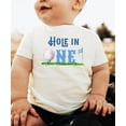 thumbnail image 3 of Hole in One 1st Birthday Shirt for Boys Golf Themed First Birthday Tee for Kids Natural Shirt 2T, 3 of 5