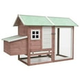 thumbnail image 1 of vidaXL Rabbit Hutch Bunny Cage with Pull Out Tray Rabbit Enclosure Solid Wood, 1 of 6