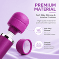 thumbnail image 2 of Artrylin 10-Speed High-Power Corded Handheld Massager, Deep Tissue Therapy for Woman, Muscle Pain Relief, Body Soreness Recovery, Powerful Vibration (Purple)​, 2 of 9
