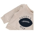 thumbnail image 2 of Chick Pea Baby Baby Boy Infant and Newborn Jogger Set Long Sleeve with Pants 2 PC Set Football MVP Navy Blue 6-9M, 2 of 4