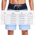 thumbnail image 4 of Yaoyar Men's Striped Pocket Shorts Contrast Design Side Pockets Drawstring Waist Loose Fit Summer Walk Shorts, 4 of 6