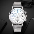 thumbnail image 2 of Fridja Men Watches Clocks Watches Stainless Steel Casual Dresses Wrist Crystals, 2 of 5