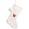 thumbnail image 1 of Medias navideñas pequeñas Avdjesfny, medias navideñas blancas de punto bordadas, decoraciones clásicas con letras personalizadas para la temporada navideña familiar., 1 of 3