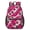 Black and Pink Leopard Print-3, variant on Black and Pink Leopard Print 17" Waterproof Oxford School Backpacks for Teens, S-Shape Padded Straps, for School, Travel, Hiking, Camping